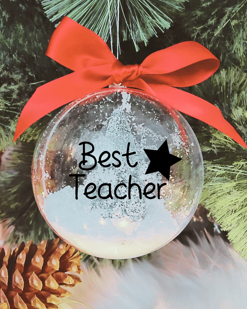 Best Teacher - 10cm Acrylic Bauble