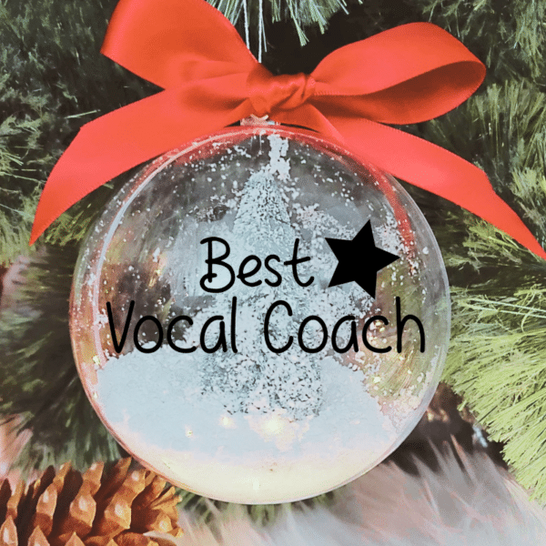 Best Vocal Coach - 10cm Acrylic Bauble