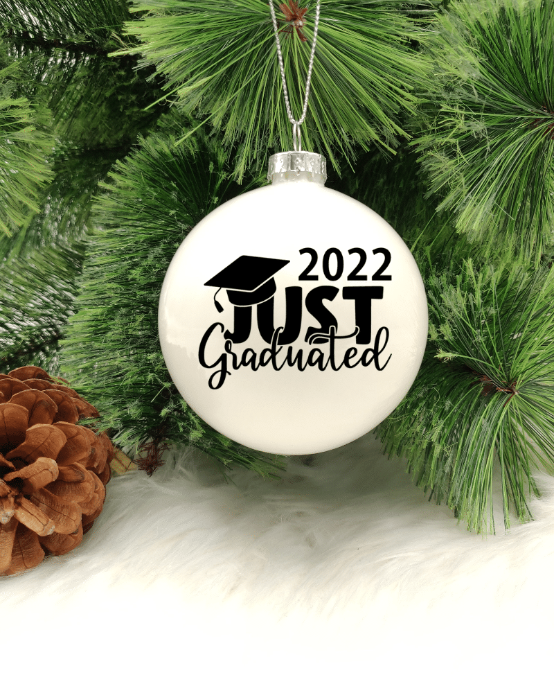 Just Graduated - 8cm Glass Bauble