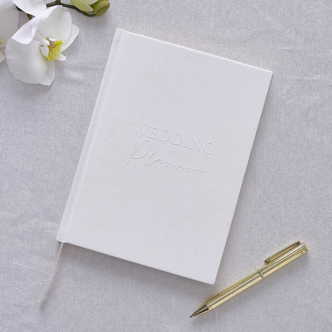 White Luxury Embossed - Wedding Planner