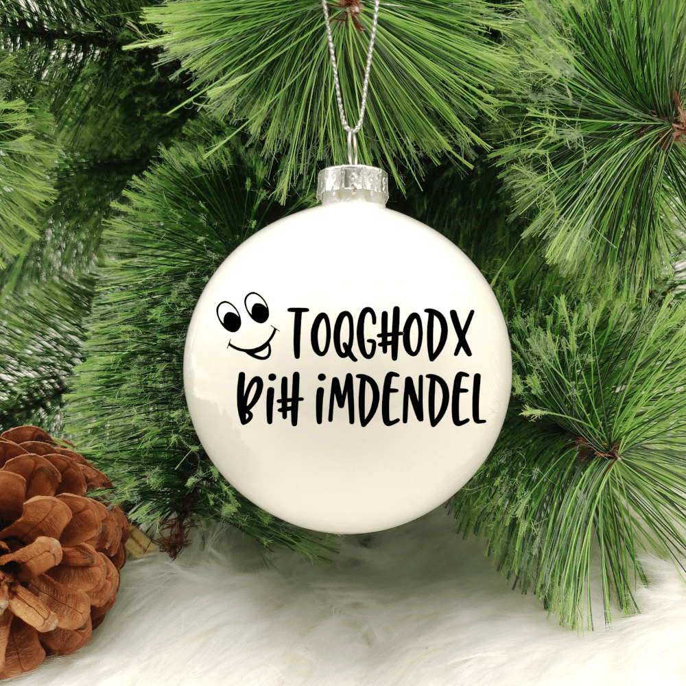 Toqgħodx Biħ Imdendel - 8cm Glass Bauble