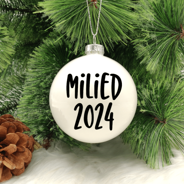 Milied 2024 - 8cm Glass Bauble
