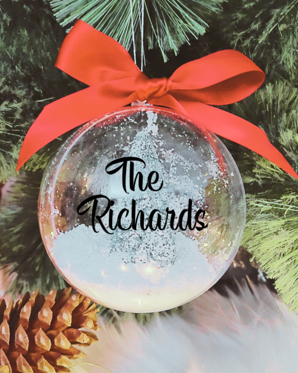 The... Personalised with Name - 10cm Acrylic Bauble