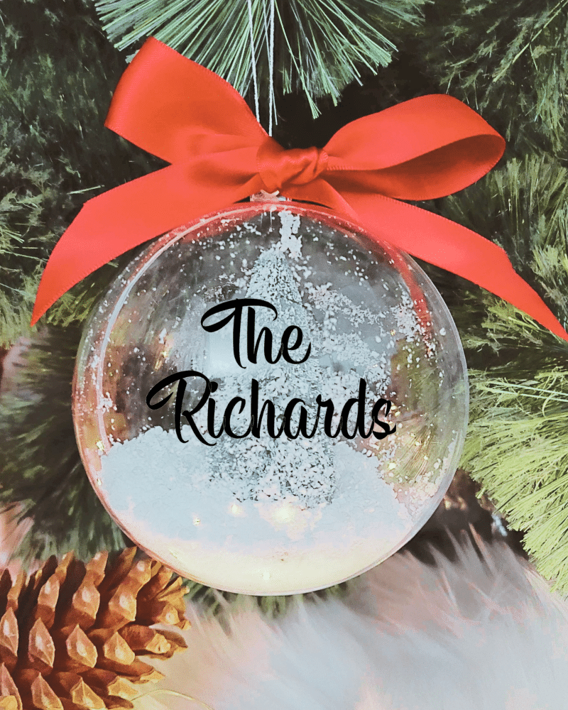 The... Personalised with Name - 10cm Acrylic Bauble
