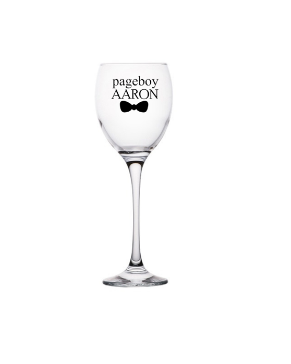 Aaron's Personalised Wine Glass