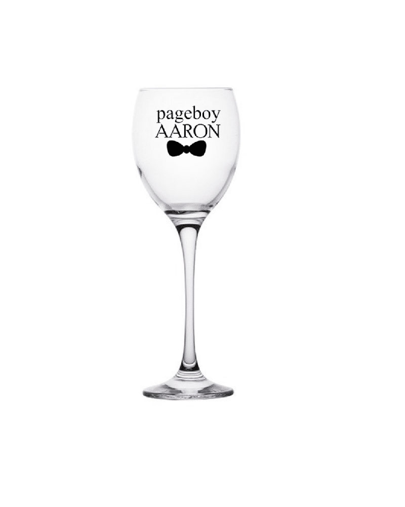 Aaron's Personalised Wine Glass