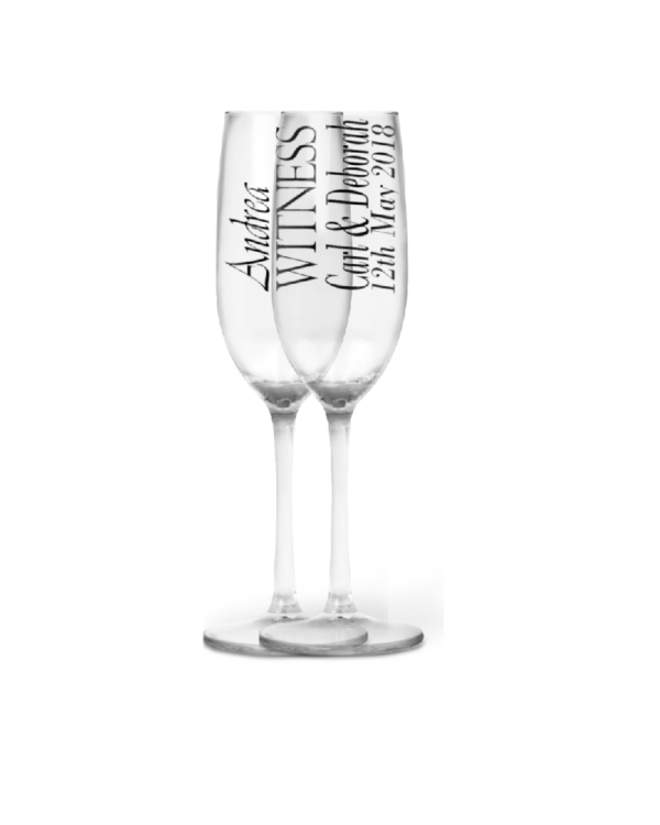 Andrea's Personalised Champagne Flute