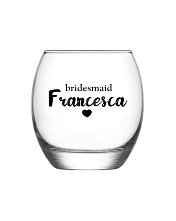 Francesca's Personalised Whiskey Glass
