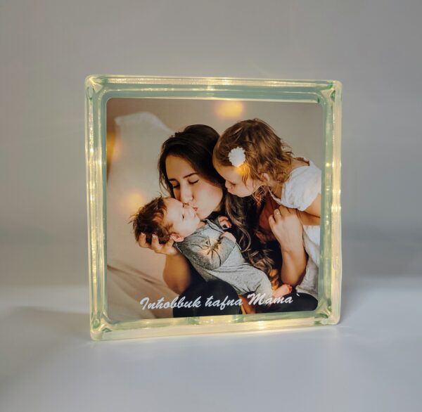 Personalised with Photo -  Glass Block