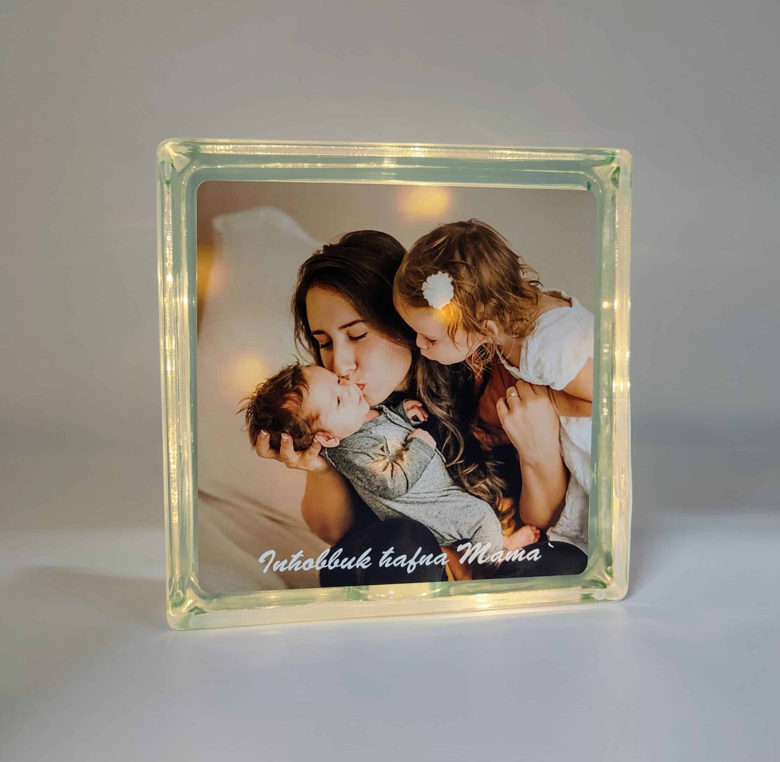 Personalised with Photo - Glass Block