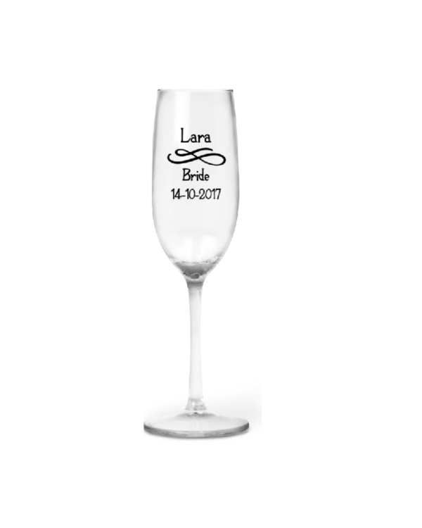 Lara's Personalised Champagne Flute