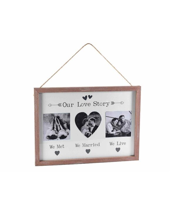 Our Love Story - Wooden Photo Frame