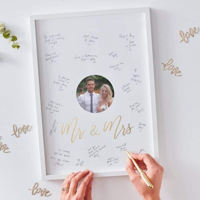 Guest Book - Mr And Mrs Signing Frame