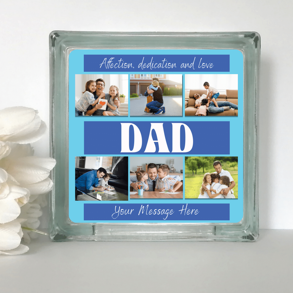 Affection Dad - Personalised Glass Block