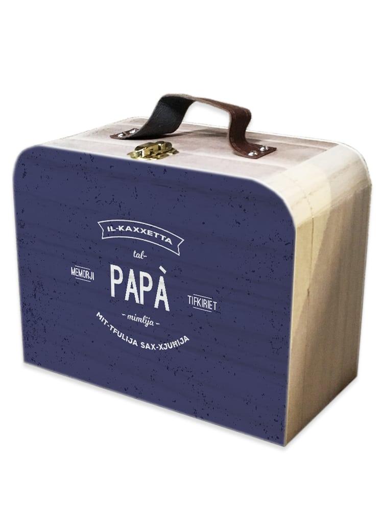 Il-Kaxxetta Tal-Papa' - Wooden Suitcase