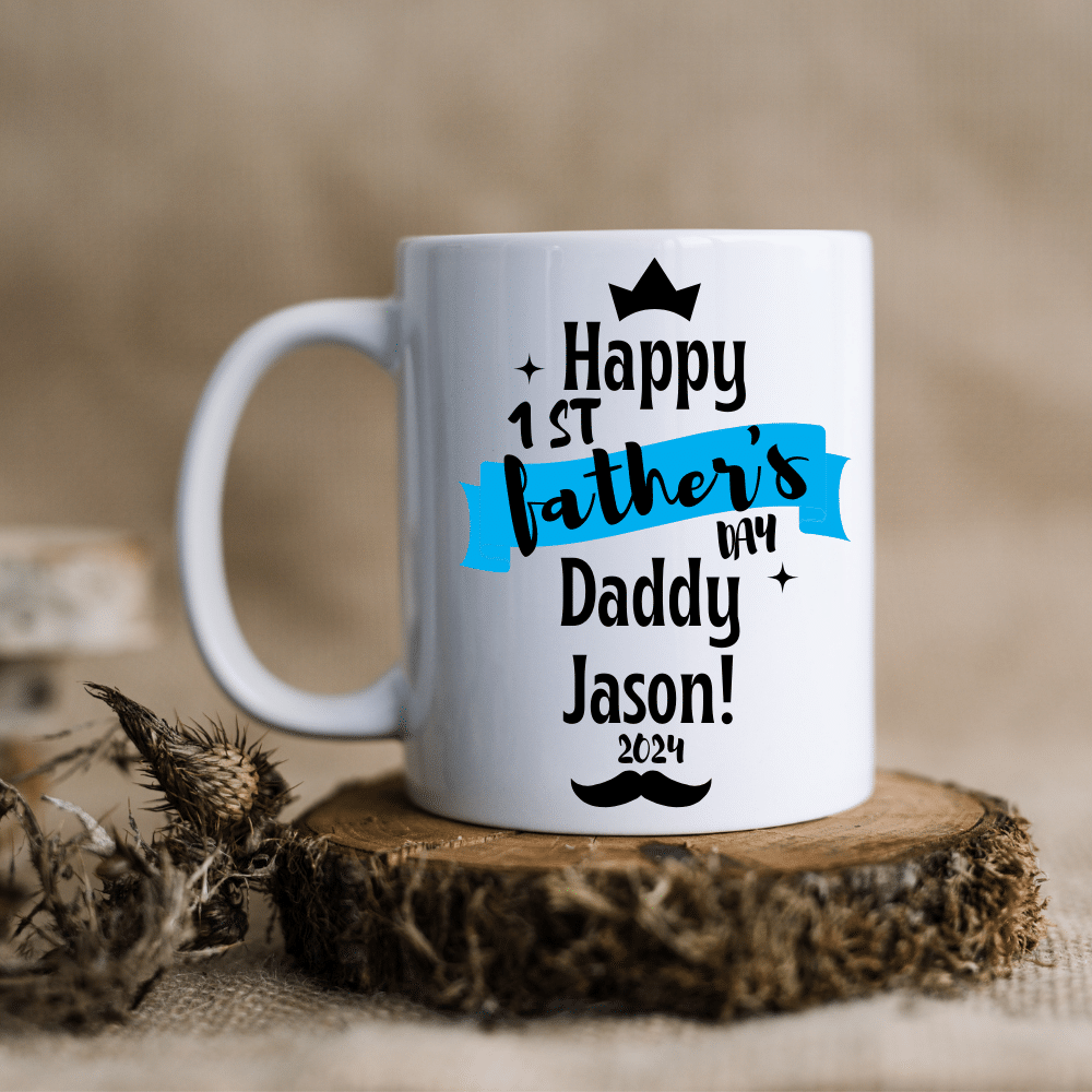 Happy first Father's Day - Personalised Mug