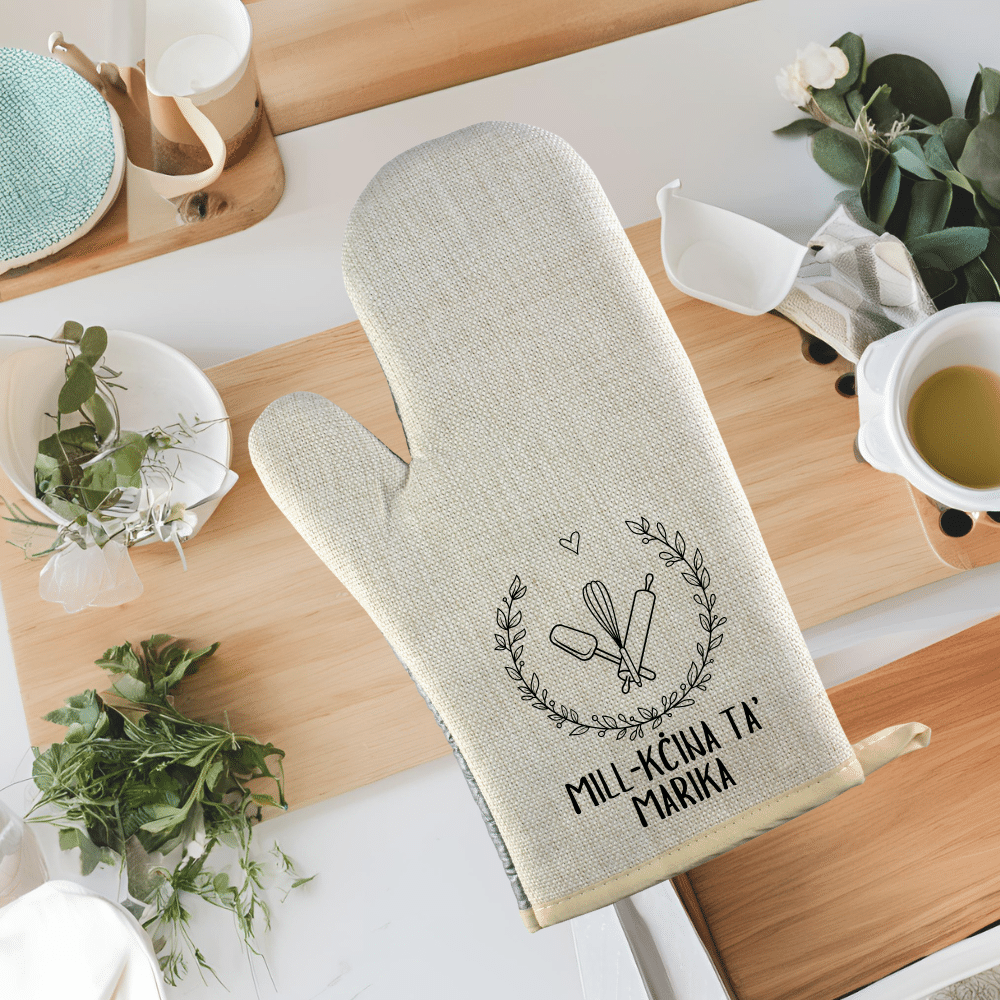 Mill-Kċina ta' ... - Personalised Oven Mitt