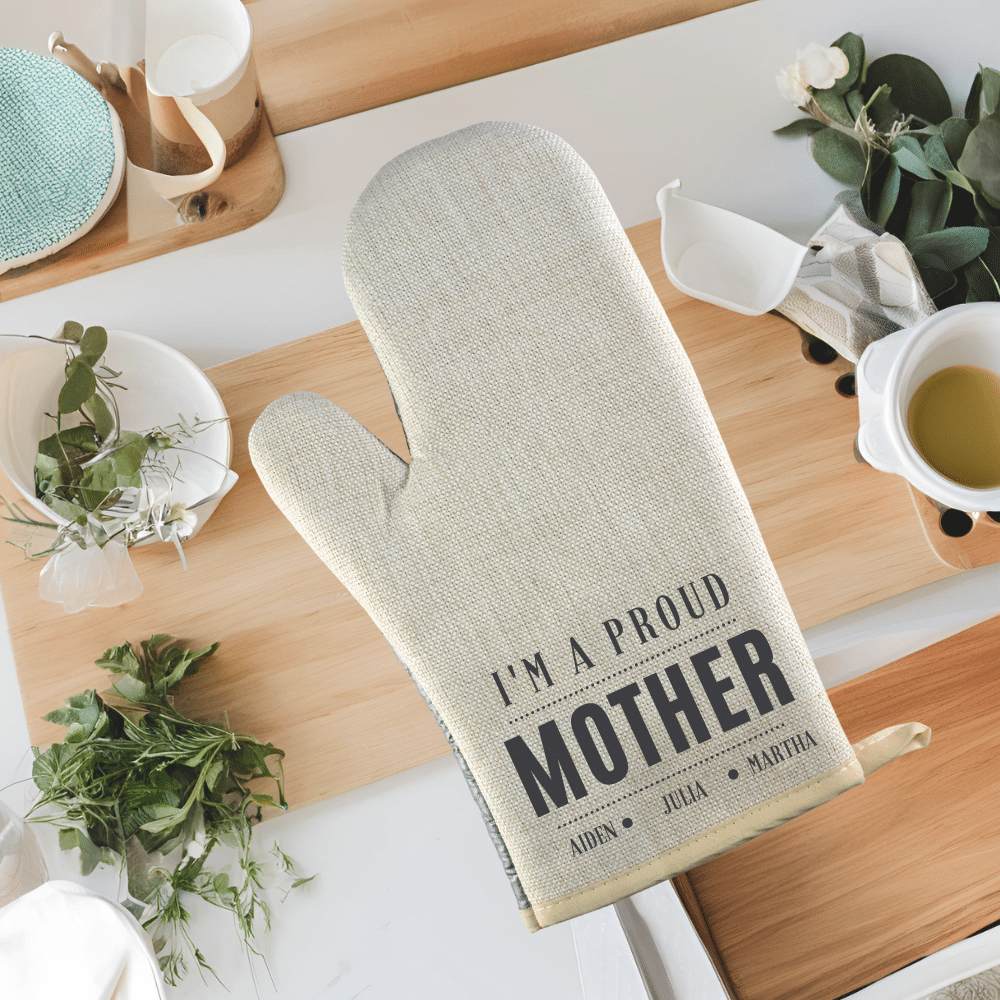 Proud Mother - Personalised Oven Mitt