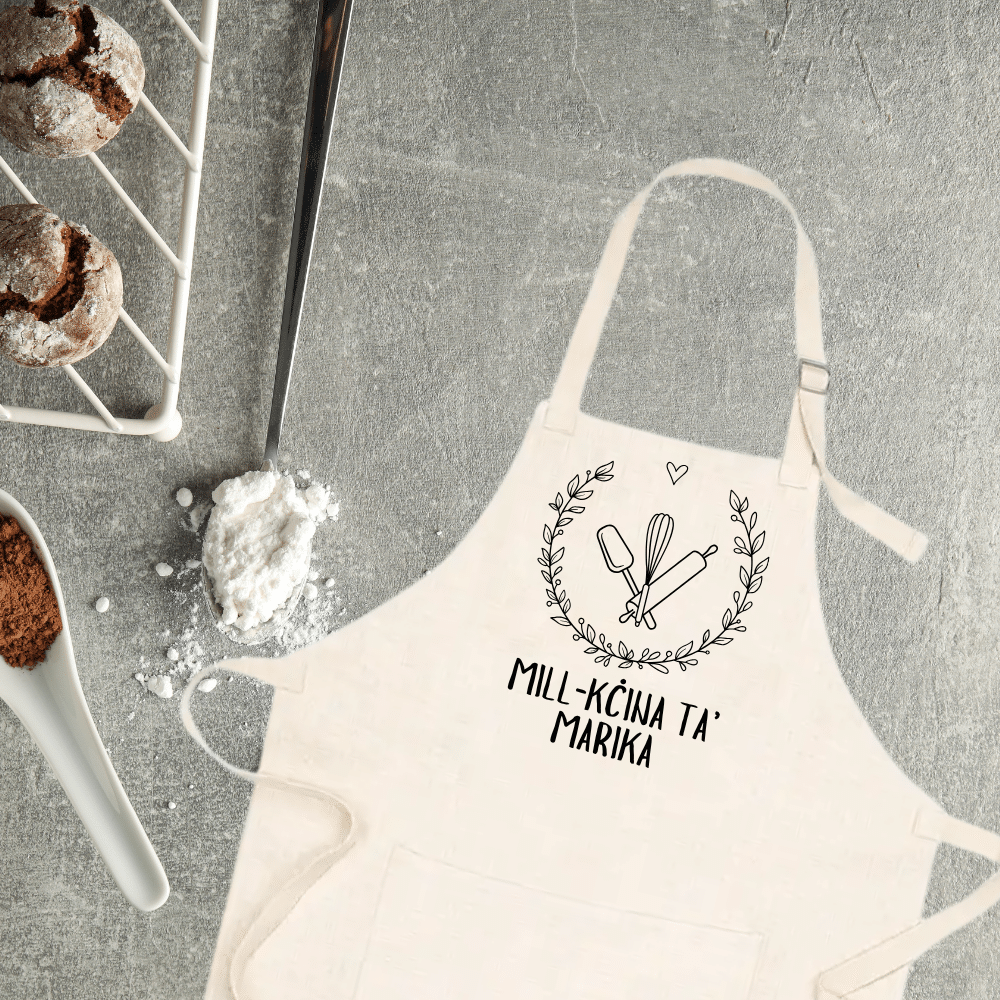 Mill-Kċina ta'... - Personalised Apron