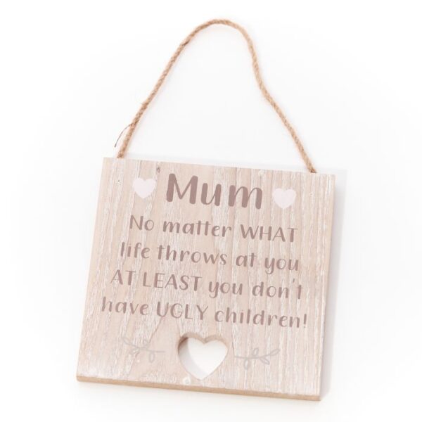 Mum Cut Out Heart Plaques - Image 2