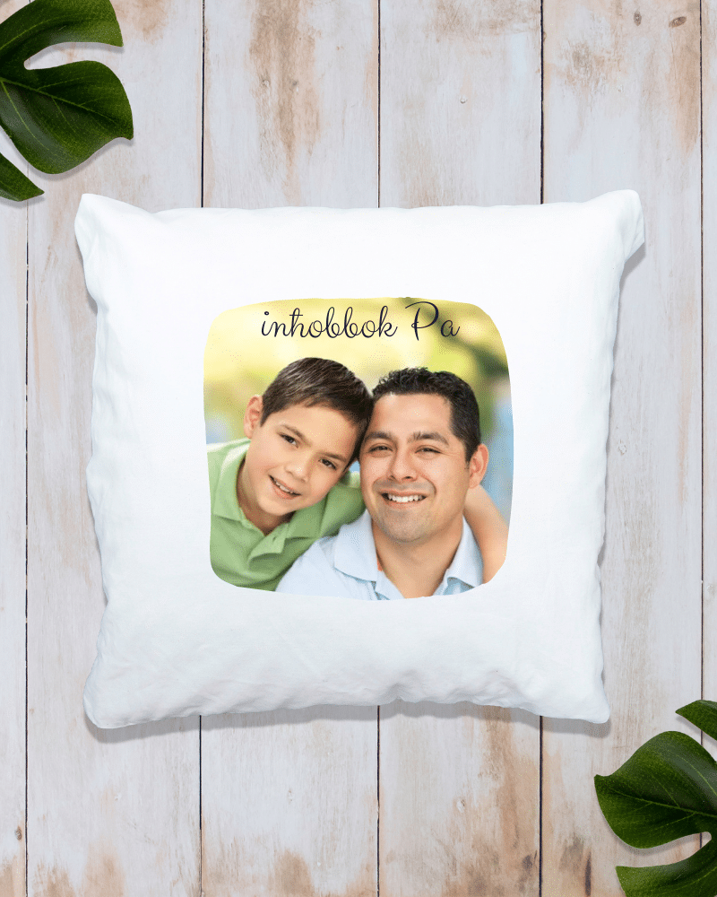 Personalised With Photo & Text - Cushion