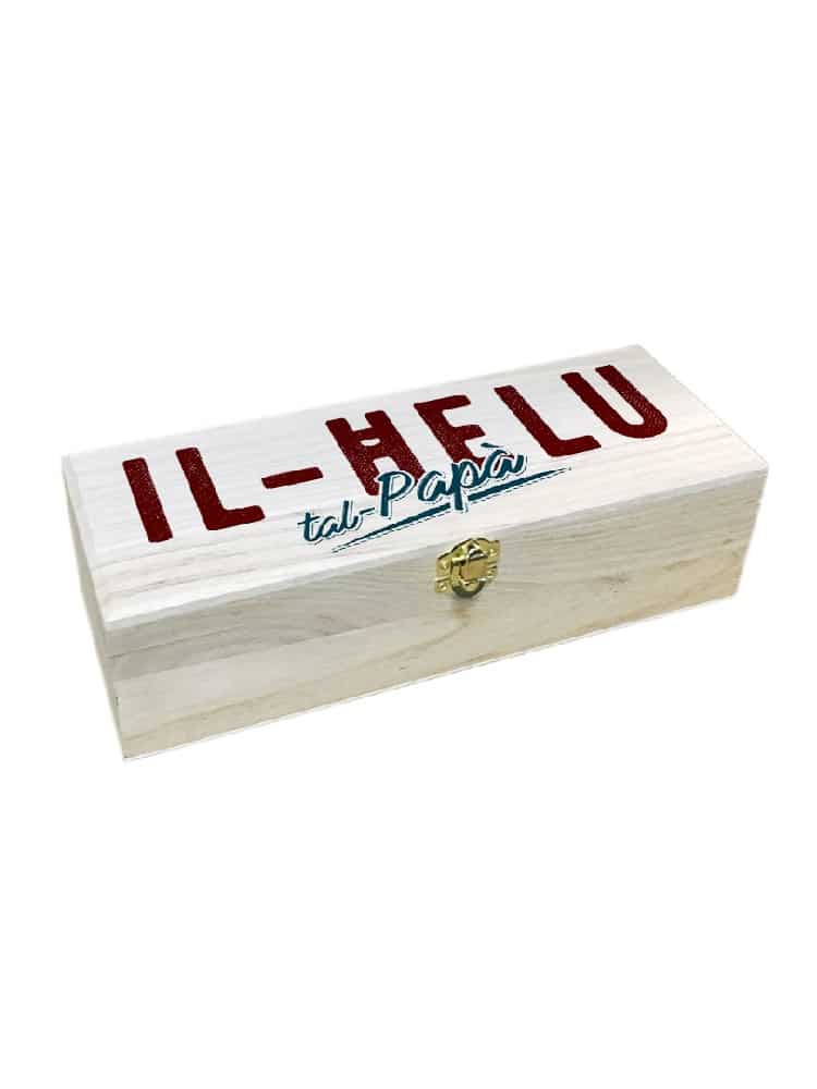 Il-Ħelu Tal-Papa`- Wooden Box