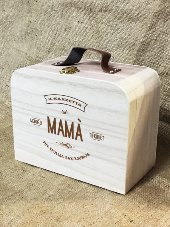 Il-Kaxxetta tal-Mamà - Wooden Suitcase Box