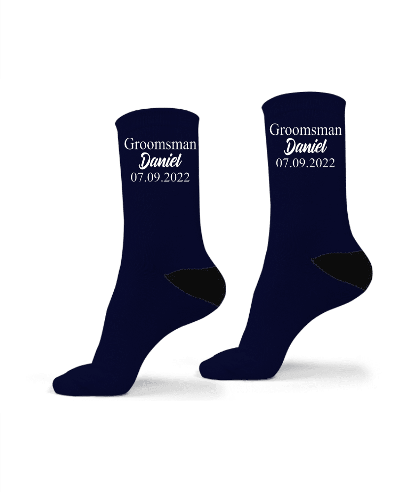 Personalised Socks - Blue - Image 2