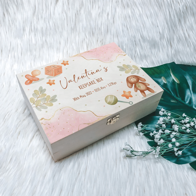 New Born Keepsake Box - Pink Toys