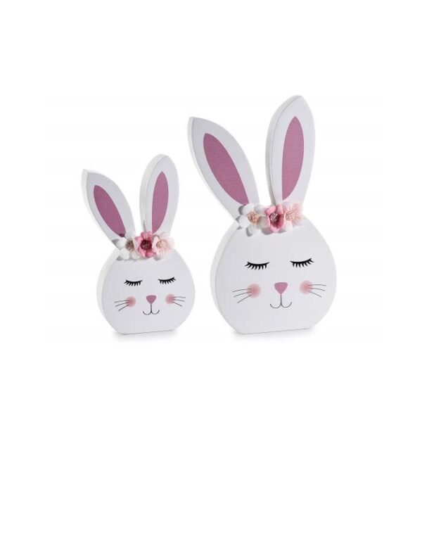 Flower Crown Wooden Rabbit