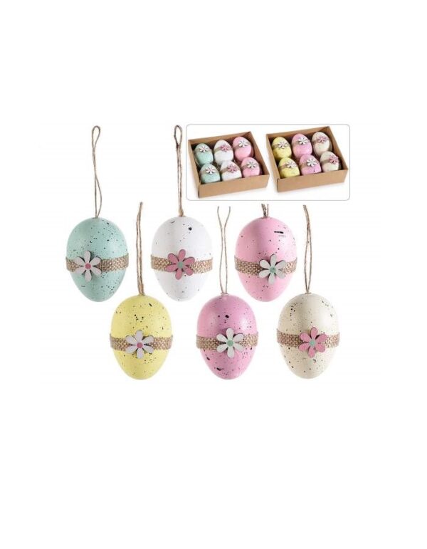 Pack of 6 Hanging Eggs