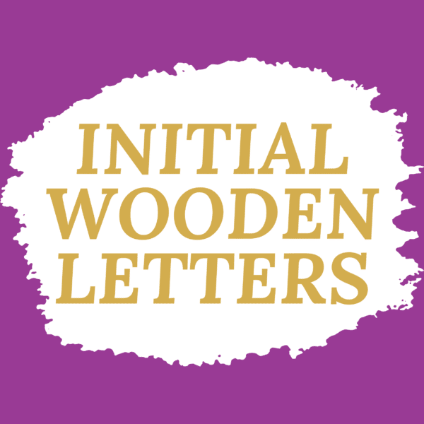 Initial Wooden Letters