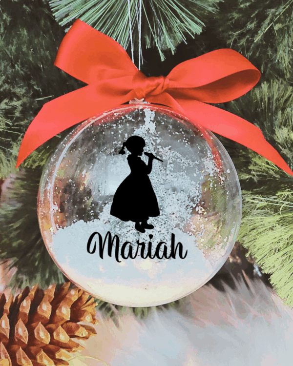 Personalised with Name Singer - 10cm Acrylic Bauble