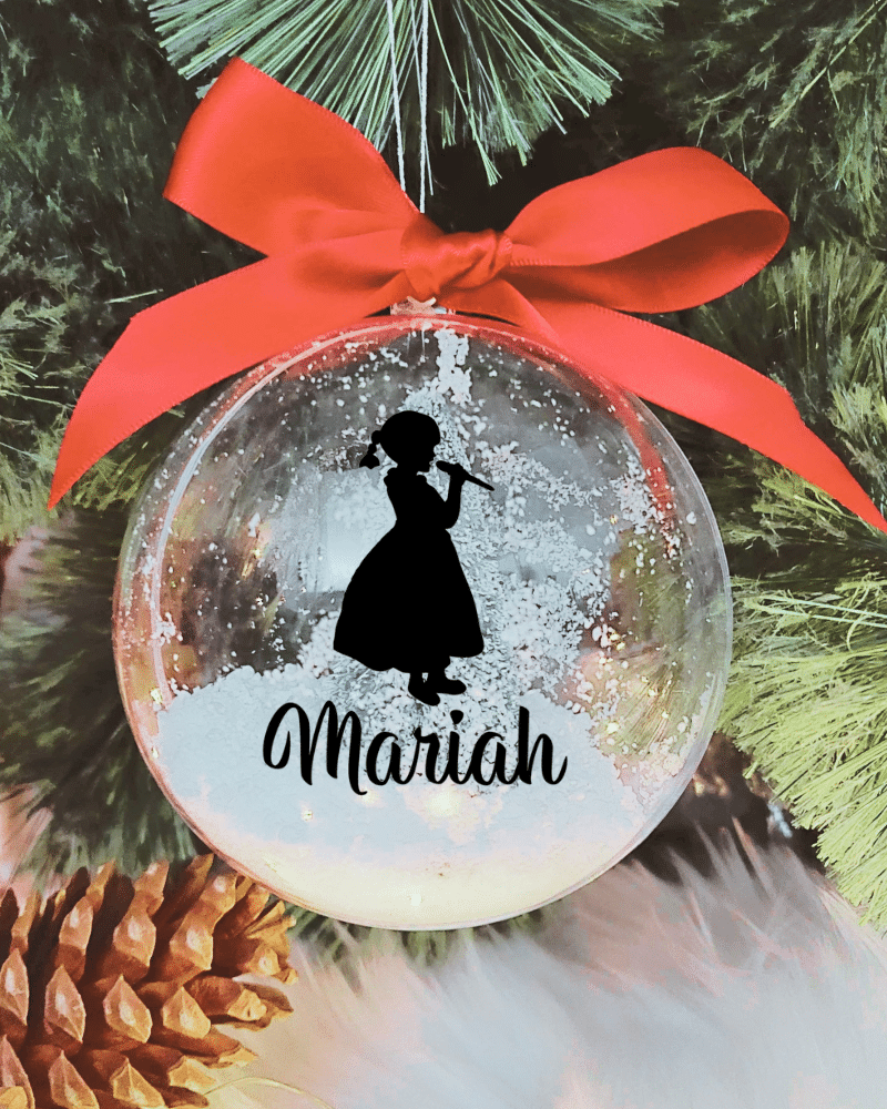 Personalised with Name Singer - 10cm Acrylic Bauble