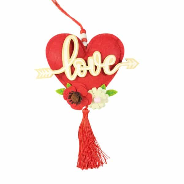 Heart-Shaped “Love” Hanging Decoration