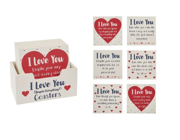 I Love You Coasters