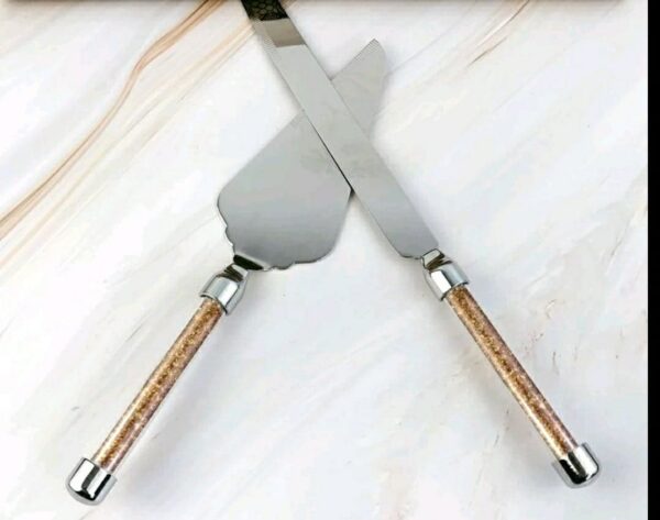 Gold Crystals - Cake Servers