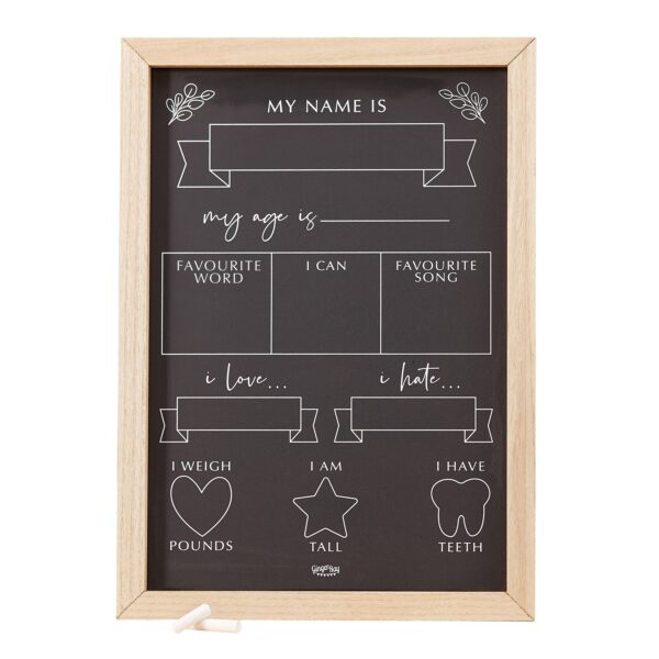 Baby Milestone - Chalkboard Sign