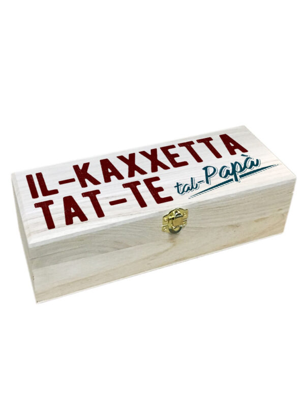 Il-Kaxxetta Tat-Te' Tal-Papa' -  Wooden Box