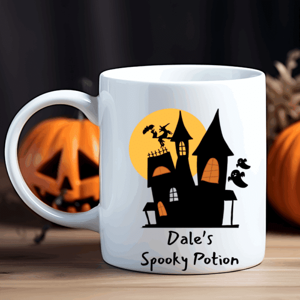 Spooky House - Personalised Halloween Mug