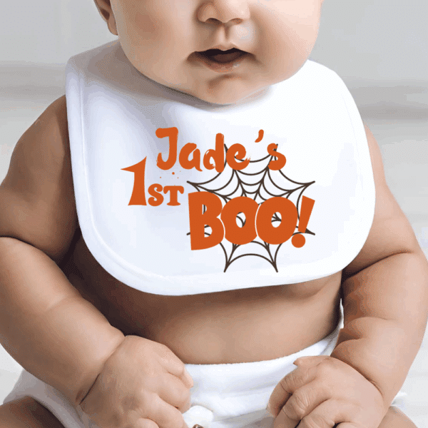 Cobweb - Personalised Halloween Bib