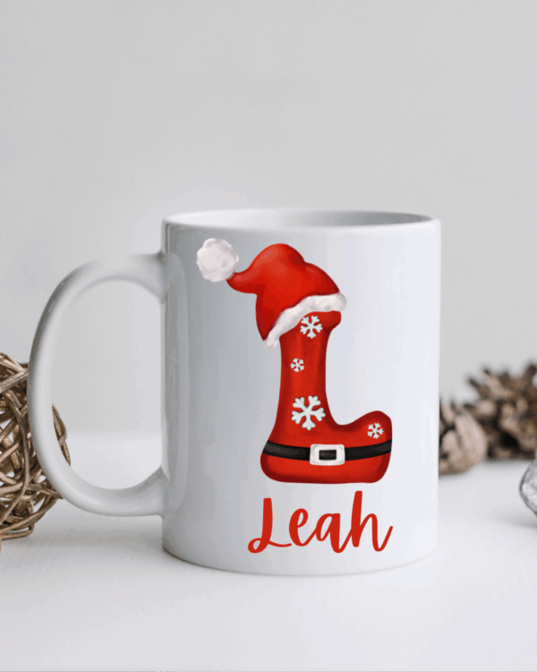 Santa Initial - Personalised Mug
