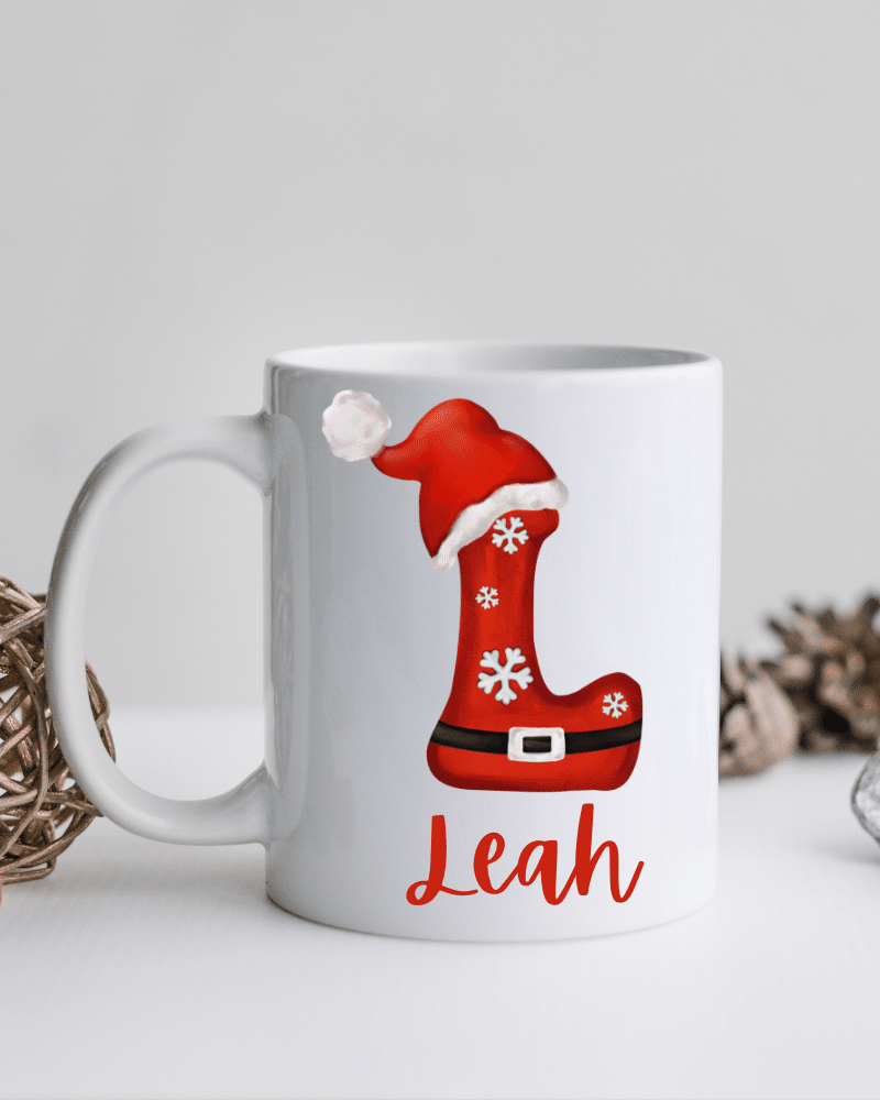 Santa Initial - Personalised Mug
