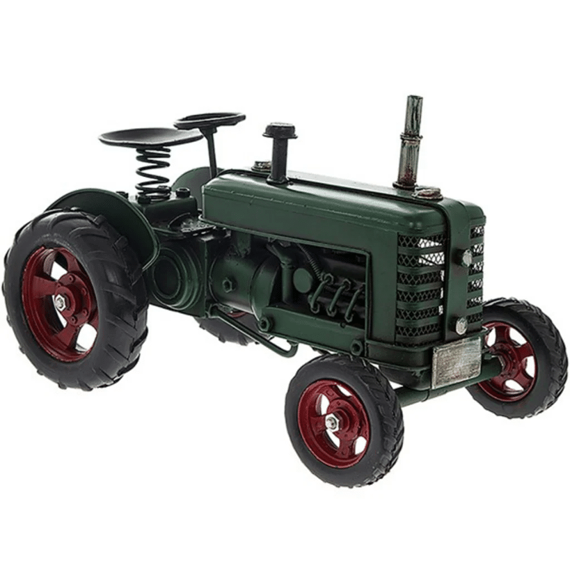 Large Green Metal Tractor Model