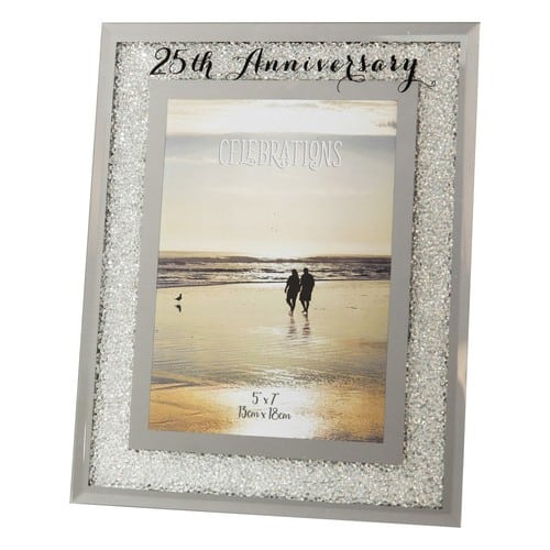 25th Anniversary - Crystal Silver Frame