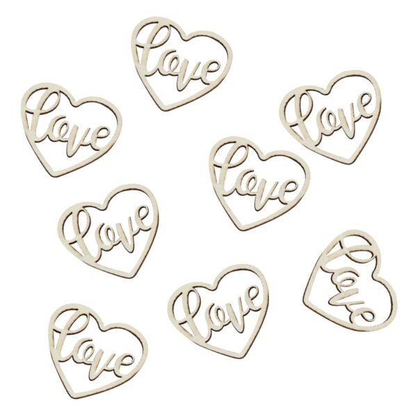 Wooden Love Table Confetti