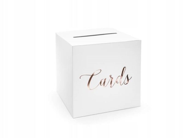 Cardboard Rose Gold - Card Gift Box