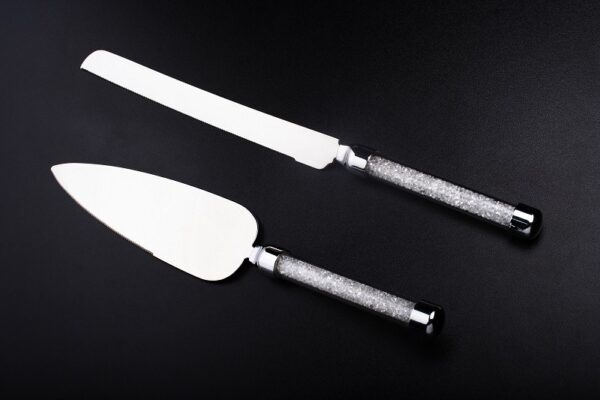 Silver Crystals - Cake Servers
