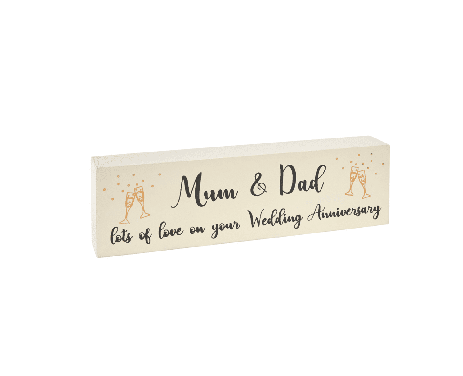 Mum & Dad - Wedding Anniversary Block