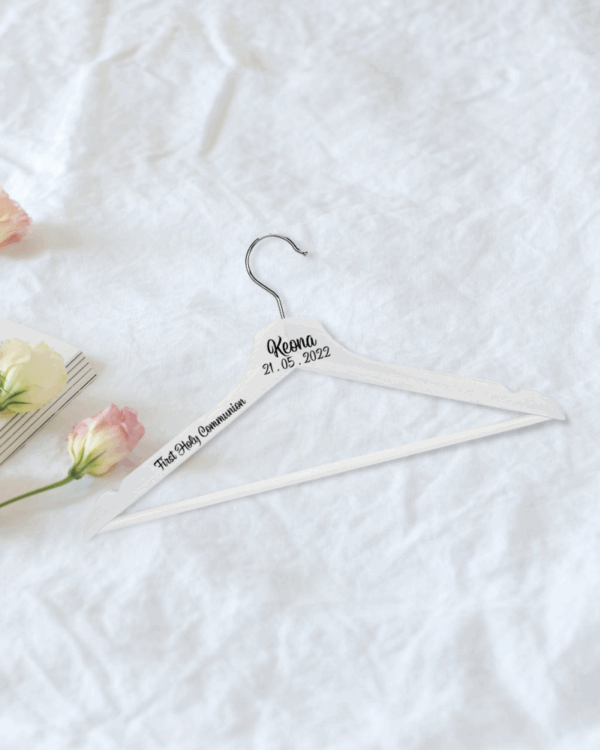 Holy Communion - White Personalised Hanger